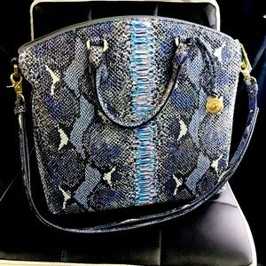NWOT Brahmin large duxbury satchel marine Seville